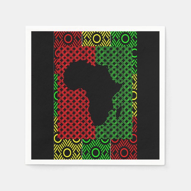 AFRICA NAPKINS SERVIETTE (Vorderseite)