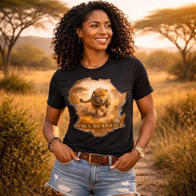 Africa No Apology. Cheetah | Africa Pride Wildlife Tri-Blend Shirt (Von Creator hochgeladen)