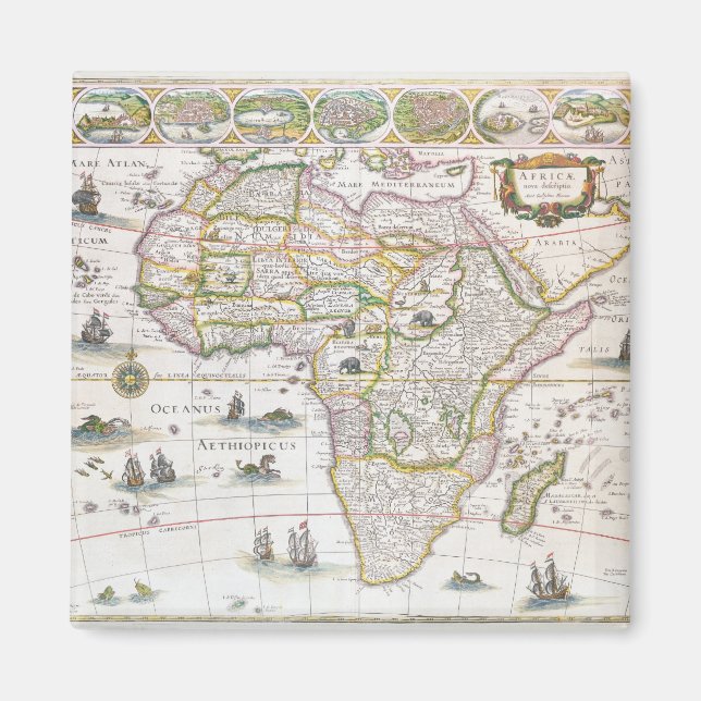 Africa Nova, c.1617 Magnet (Vorne)
