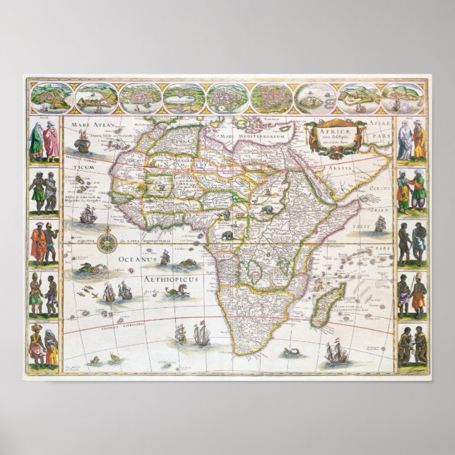 Africa Nova, c.1617 Poster (Vorne)