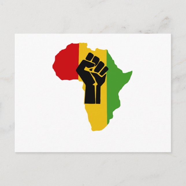 Africa Power - Reggae Postkarte (Vorderseite)