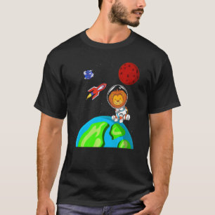 Africa Safari Animal Weltraumraketenastronaut T-Shirt