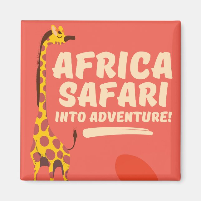 Africa Safari Into Adventure! Magnet (Vorne)