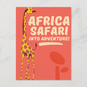 Africa Safari Into Adventure! Postkarte