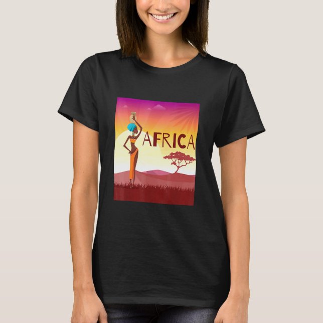 Africa Safari Wild Animals Niedlich Novelty 5 T-Shirt (Vorderseite)