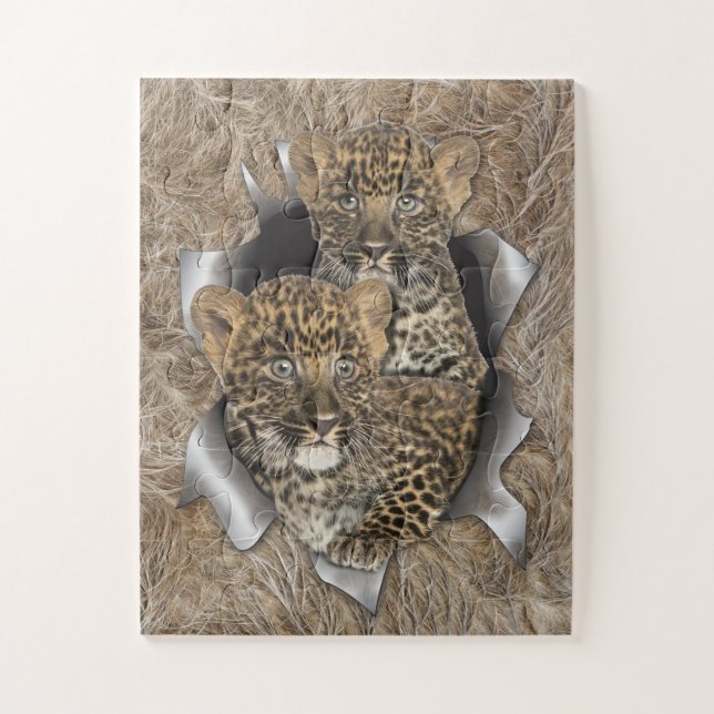 Africa-Safari Wildlife-Art Puzzle (Vertikal)