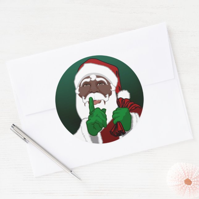 Africa Santa Sticker Custom Santa Stickers (Umschlag)