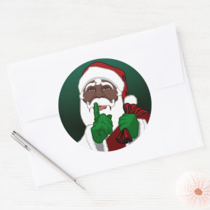 Africa Santa Sticker Custom Santa Stickers