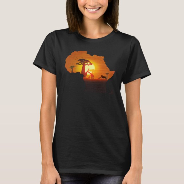 Africa Savannah Continent Lion African King Cradle T-Shirt (Vorderseite)