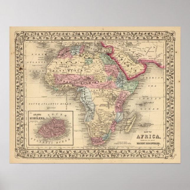 Africa St Helena Poster (Vorne)