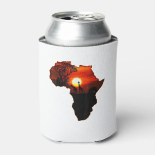 Africa T Shirt Map Africa T-Shirt South African Su Dosenkühler