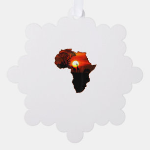 Africa T Shirt Map Africa T-Shirt South African Su Ornament Karte