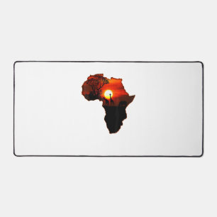 Africa T Shirt Map Africa T-Shirt South African Su Schreibtischunterlage