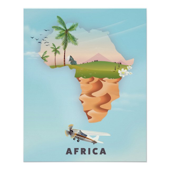 Africa Travel Poster (Vorderseite)