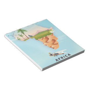 Africa Travel Poster Notizblock
