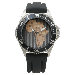 Africa Watch (Holzkarte) Armbanduhr