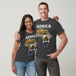 Africa Wildlife Map Trio Shirt