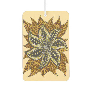 African Abstrakt Floral Batik Style Autolufterfrischer