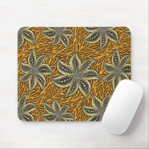 African Abstrakt Floral Batik Style Mousepad