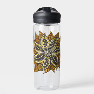 African Abstrakt Floral Batik Style Trinkflasche