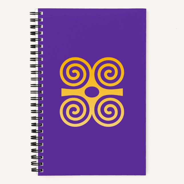 African Adinkra Notebook Notizbuch (Vorderseite)