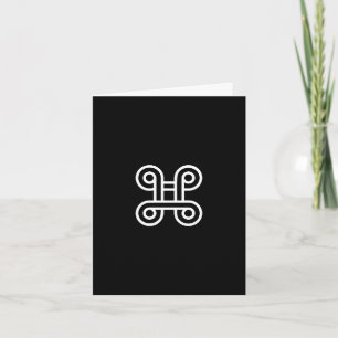 African Adinkra (Reconciliation) Blank Note Card