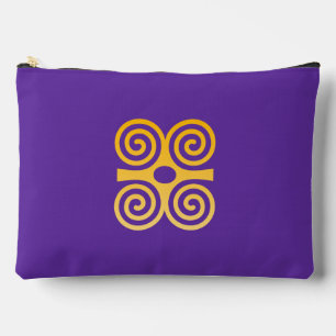 African Adinkra (Stärke und Demut) Zubehörtasche