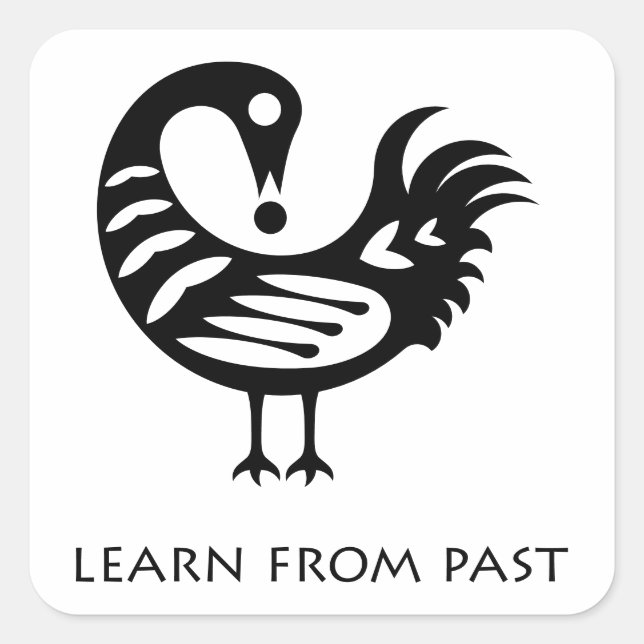 African Adinkra Symbol sankofa Sticker (Vorderseite)