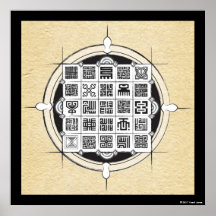 African Adinkra und Kufic Arabic on Perchment