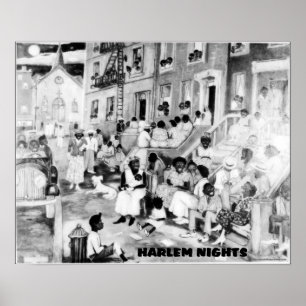 African American Art - Harlem Nights Poster