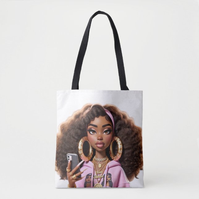African American Baddie ,Beautiful girl Tote (Vorderseite)