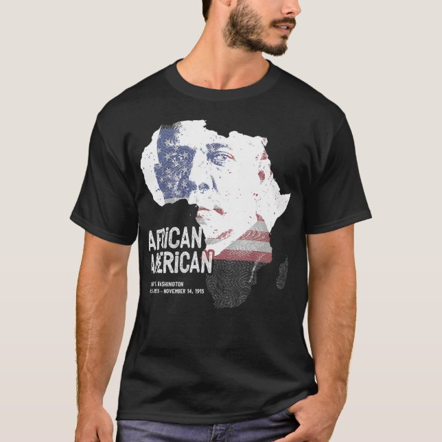 African American Booker T Washington Black History T-Shirt (Vorderseite)