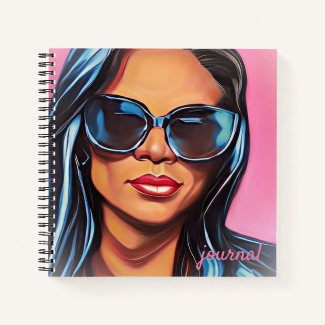 African American Boss Lady Journal Notizbuch (Vorderseite)