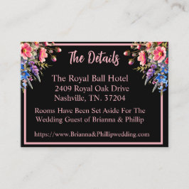 African-American Bride and Groom Moonlight Begleitkarte