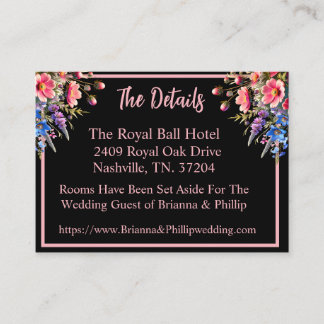 African-American Bride and Groom Moonlight Begleitkarte