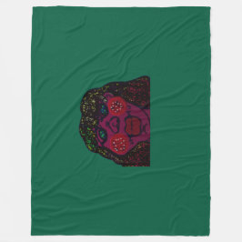 African-American Cartoon Character Portrait Fleecedecke