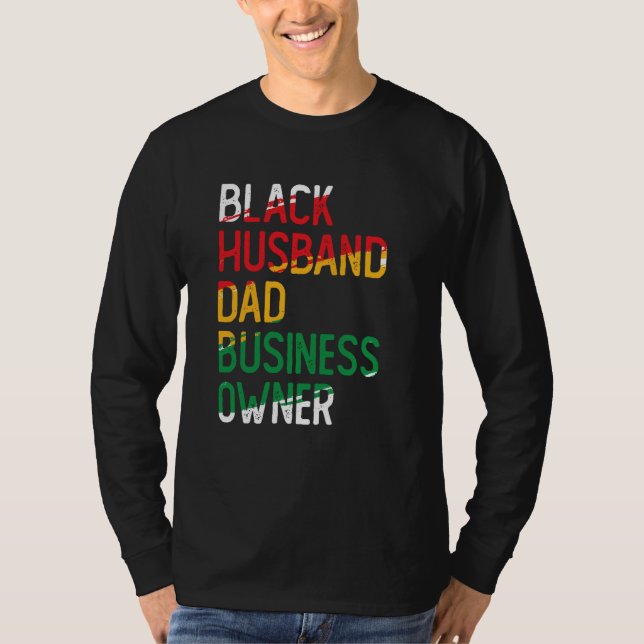 African American Dad Black Owned Business Black Hi T-Shirt (Vorderseite)