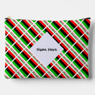 African American Diaspora Flag Black Personalized Zubehörtasche