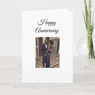 African American Drehmoment - Anniversary Karte