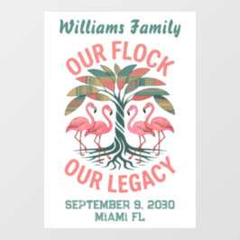 African American Family Legacy Wiedersehen Flaming Fensteraufkleber