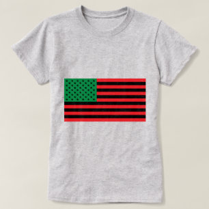 African American Flag (mit Option "Text hinzufügen T-Shirt