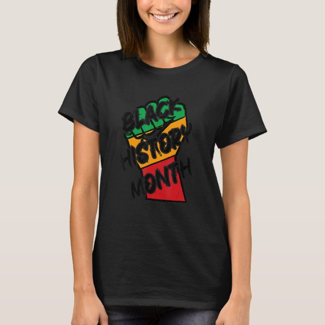 African American History Black American Apparel Wo T-Shirt (Vorderseite)