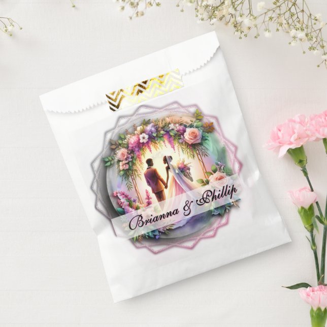 African-American Moonlight Wedding Favor Bags Geschenktütchen (Versiegelt)
