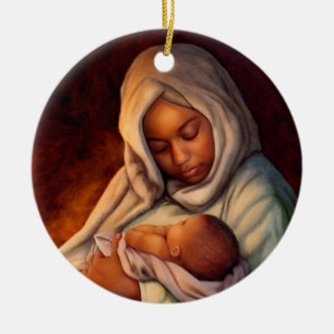African American Nativity Art Weihnachtsschmuck