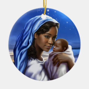 African American Nativity Art Weihnachtsschmuck
