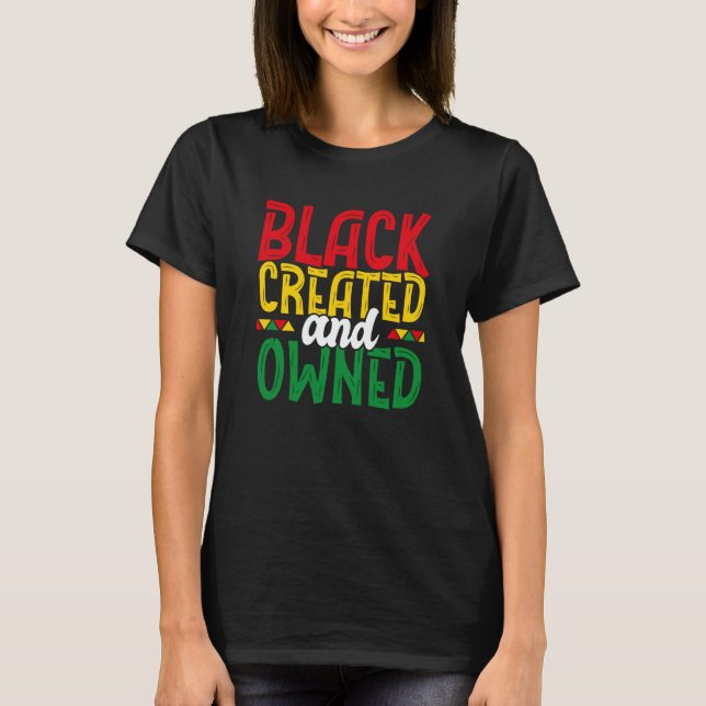 African American Owned Companies Black Business Ow T-Shirt (Vorderseite)