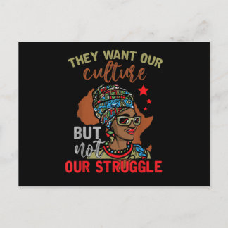 African American Pride Black Heritage Black Histor Ankündigungspostkarte