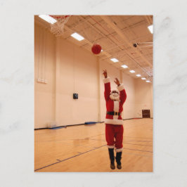 African American Santa Claus Postcard Feiertagspostkarte