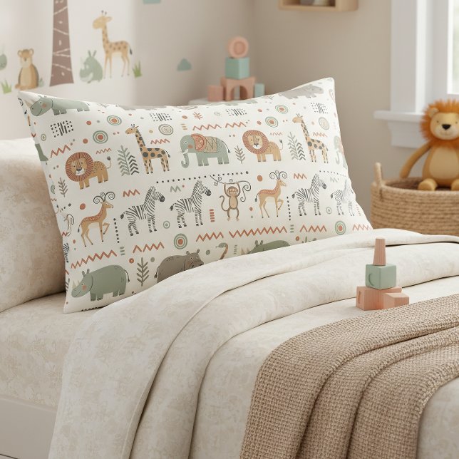 African Animal Parade Tribal Style ID1262 Kissenbezug (Von Creator hochgeladen)