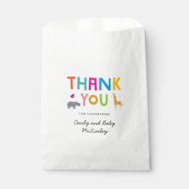 African Animal Safari Baby Shower Fevor Geschenktütchen